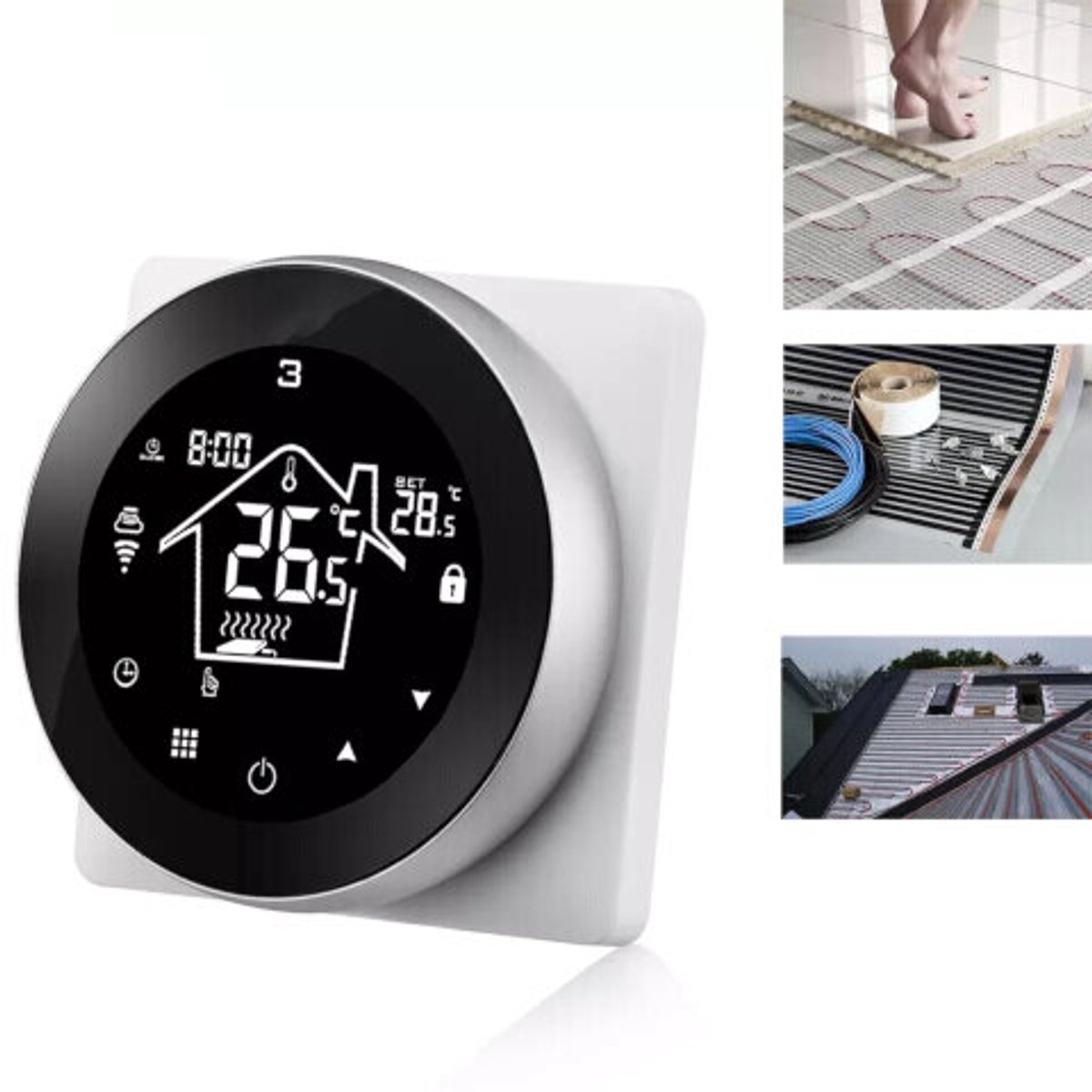 Wat vinden we goed aan de Slimme Wifi Thermostaat Rond Zwart 3amp 4-Draads