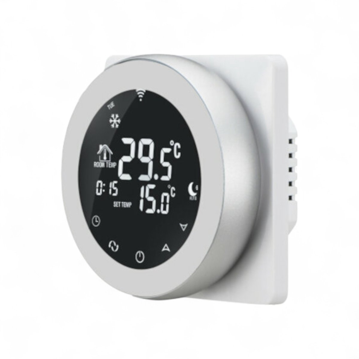 Wat vinden we goed aan de Slimme Wifi Thermostaat Rond Zwart 4-Draads 3amp 90-240v