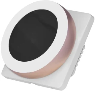 Slimme Wifi Thermostaat Rond Zwart 4-Draads 3amp 90-240v