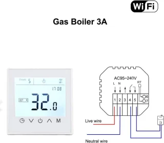 Slimme WiFi Thermostaat Touchscreen