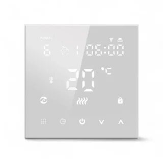 Slimme Wifi Thermostaat Vierkant Wit 16A 4-Draads 90-240V