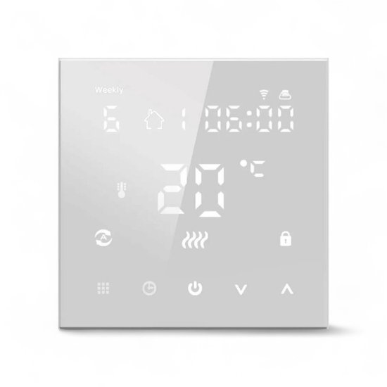 Slimme Wifi Thermostaat Vierkant Wit 16A 4-Draads 90-240V review