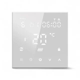 Slimme Wifi Thermostaat Vierkant Wit 16A 4-Draads 90-240V