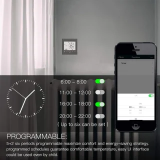 Slimme WiFi-thermostaat voor CV-ketel en boiler