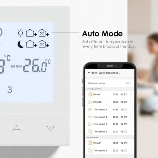 Slimme WiFi Thermostaat voor Elektrische Verwarming
