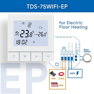 Slimme WiFi-thermostaat voor elektrische verwarming