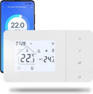 Slimme wifi-thermostaat voor gasgestookte cv-ketel