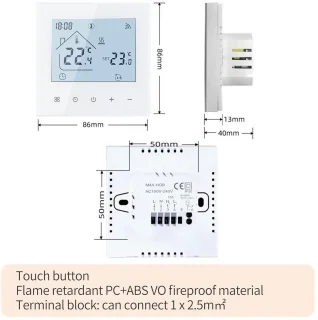 Slimme Wifi Thermostaat voor Vloerverwarming (water)