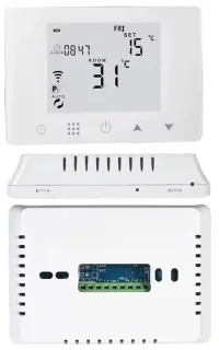 Slimme Wifi Thermostaat Zwart 3amp 4-Draads 90-240v