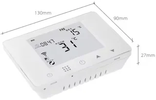 Slimme Wifi Thermostaat Zwart 3amp 4-Draads 90-240v