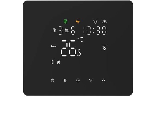 Slimme Wifi Thermostaat Zwart 3amp 4-Draads 90-240V review