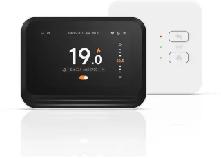 Slimme Wifi Thermostaat Zwart 3amp 4-Draads