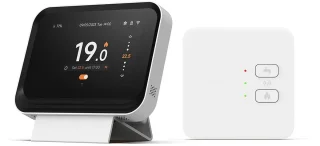 Slimme Wifi Thermostaat Zwart 3amp 4-Draads
