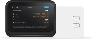 Slimme Wifi Thermostaat Zwart 3amp 4-Draads