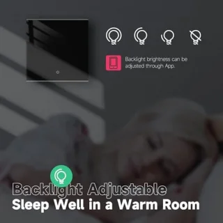 Slimme Wifi Thermostaat Zwart - Tuya, Alexa & Google Compatible