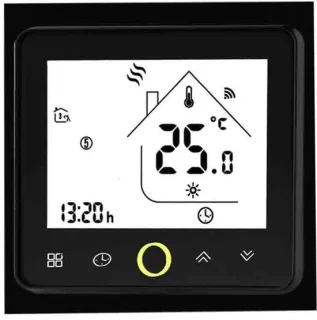 Slimme wifi-thermostaatsensor zwart