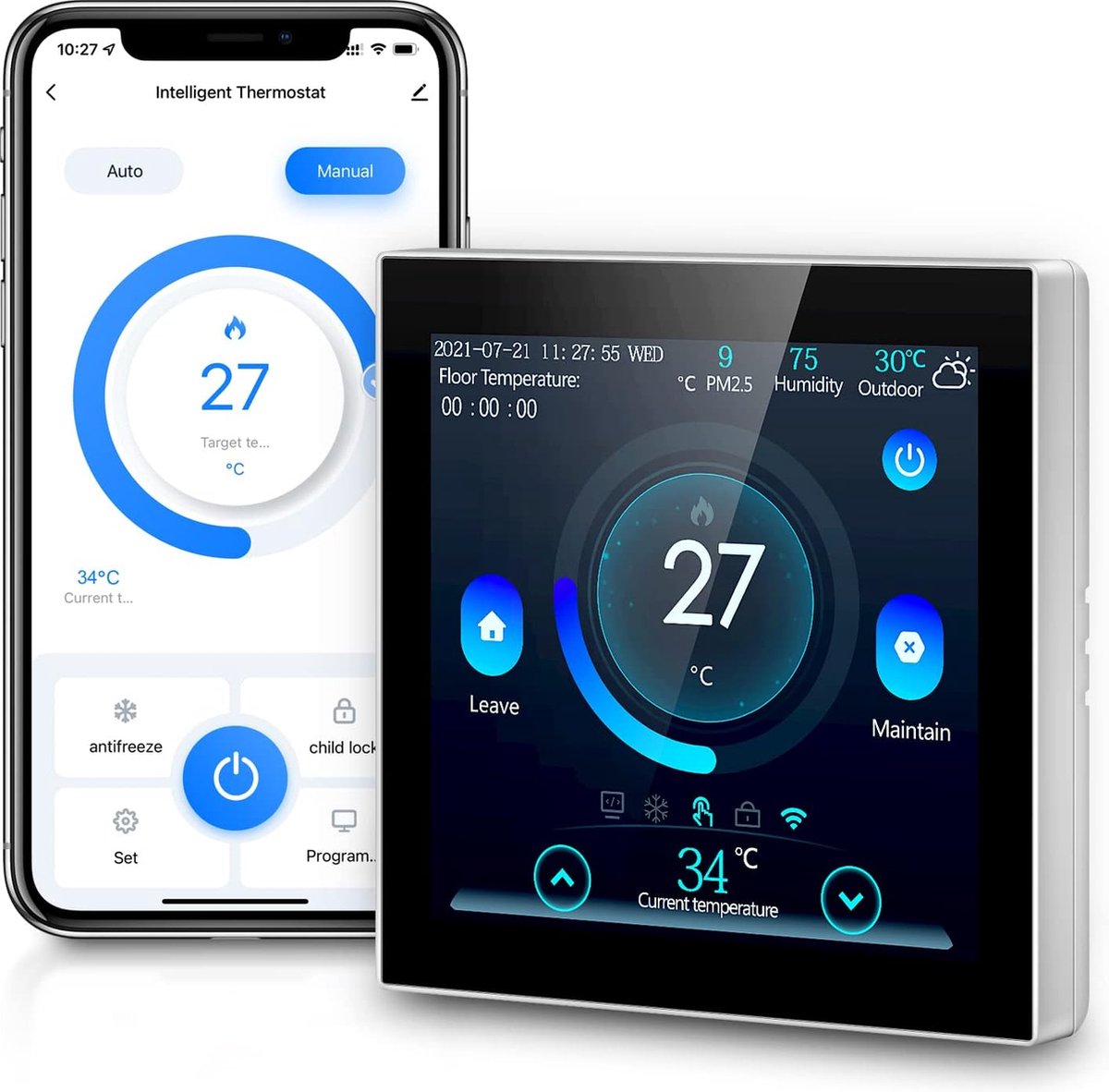 De Smart Thermostaat Wifi Premium in één oogopslag
