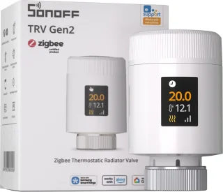 De SONOFF TRV-ZBT Gen2 Zigbee-thermostatische radiatorkraan in één oogopslag