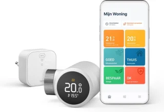 tado° Radiatorknop Starterskit X met Matter Bridge en 6 Knoppen Zwart/Wit
