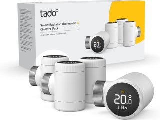 tado° Slimme Radiatorknop X - 4 Stuks - Zwart/Wit