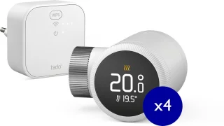 tado° Slimme Radiatorknop X Starterkit Zwart/Wit