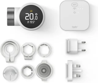 tado° Slimme Radiatorknop X Starterskit Zwart/Wit