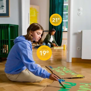 tado° Slimme Thermostaat Bedraad Uitbreiding Zwart