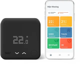 tado° Slimme Thermostaat V3+ Bedraad Zwart Starterskit