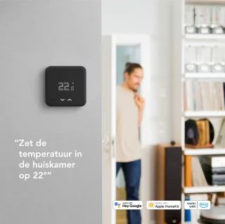 tado° Slimme Thermostaat V3+ Bedraad Zwart Starterskit