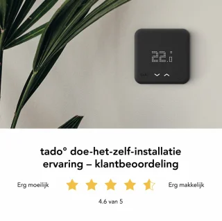 tado° Slimme Thermostaat V3+ Bedraad Zwart Starterskit