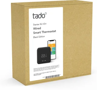 tado° Slimme Thermostaat V3+ Bedraad Zwart Starterskit