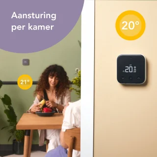 tado° Slimme Thermostaat X Bedraad Zwart/Wit