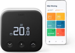 tado° Slimme Thermostaat X Bedraad Zwart/Wit