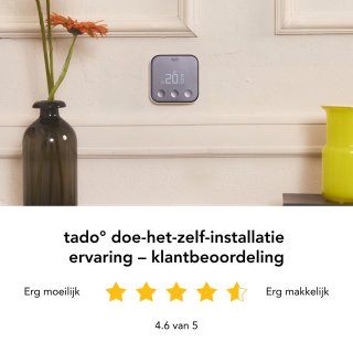 tado° Slimme Thermostaat X Starterskit Matter Bridge Bedraad Zwart/Wit