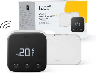 tado° Slimme Thermostaat X Starterskit Zwart/Wit