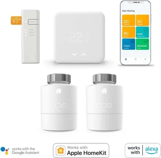 Tado Smart Thermostat V3+ met 2 Radiatorknoppen Wit