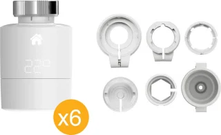 Tado Smart Thermostat V3+ met 6 radiatorknoppen wit