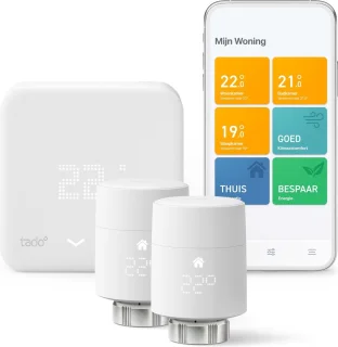 tado° Starterkit Slimme Thermostaat V3+ inclusief 2 Radiatorknoppen