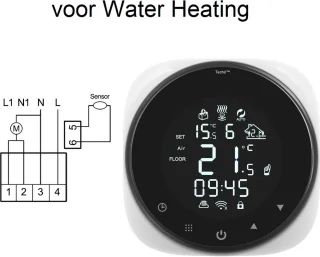 TechU Slimme Thermostaat Cozy Wit Gas Boiler
