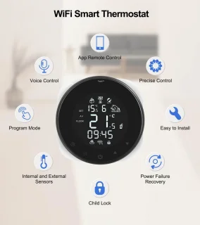 TechU Slimme Thermostaat Cozy Wit Gas Boiler
