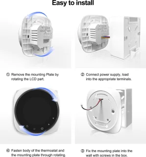 TechU Slimme Thermostaat Cozy Wit Gas Boiler