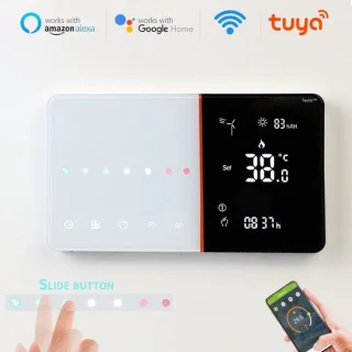 TechU Slimme Thermostaat Ease Wit Gas Boiler