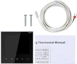 TechU™ Slimme Thermostaat Limit – Zwart – Voor elektrische vloerverwarming