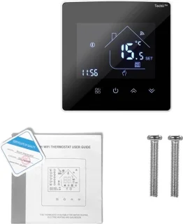 TechU™ Slimme Thermostaat Max - CV-ketel - Zwart/Wit