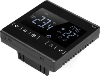 TechU Slimme Thermostaat Optic Zwart Elektrische Vloerverwarming