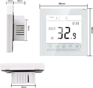 TechU Slimme Thermostaat Optimum Wit