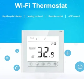 TechU Slimme Thermostaat Optimum Wit