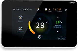 TechU Slimme Thermostaat Trust Zwart-Wit CV-ketel