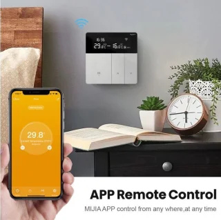 TechU Slimme Thermostaat Verta Zilver Elektrische Vloerverwarming