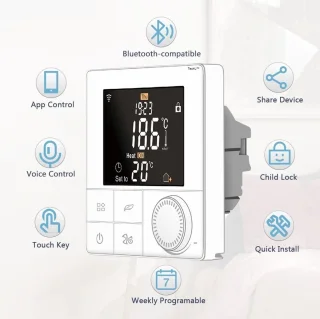 TechU Smart Thermostaat Life Wit Elektrische Vloerverwarming
